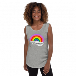 Rainbow Ladies’ Cap Sleeve T-Shirt
