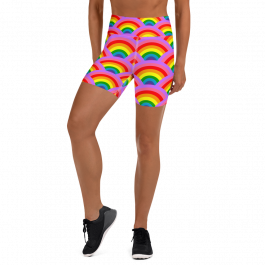 Rainbow Yoga Shorts