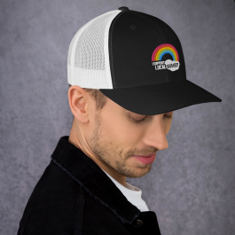 Black Rainbow Trucker Cap